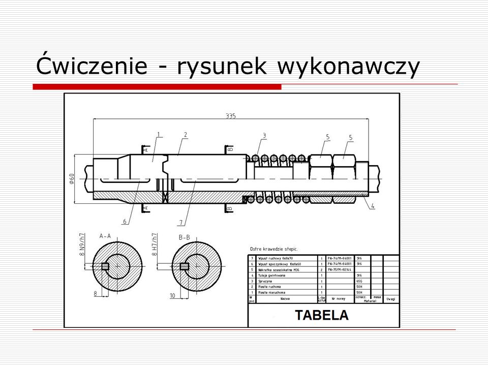 Rysunek Obraz Rysunek Techniczny A Wykonawczy